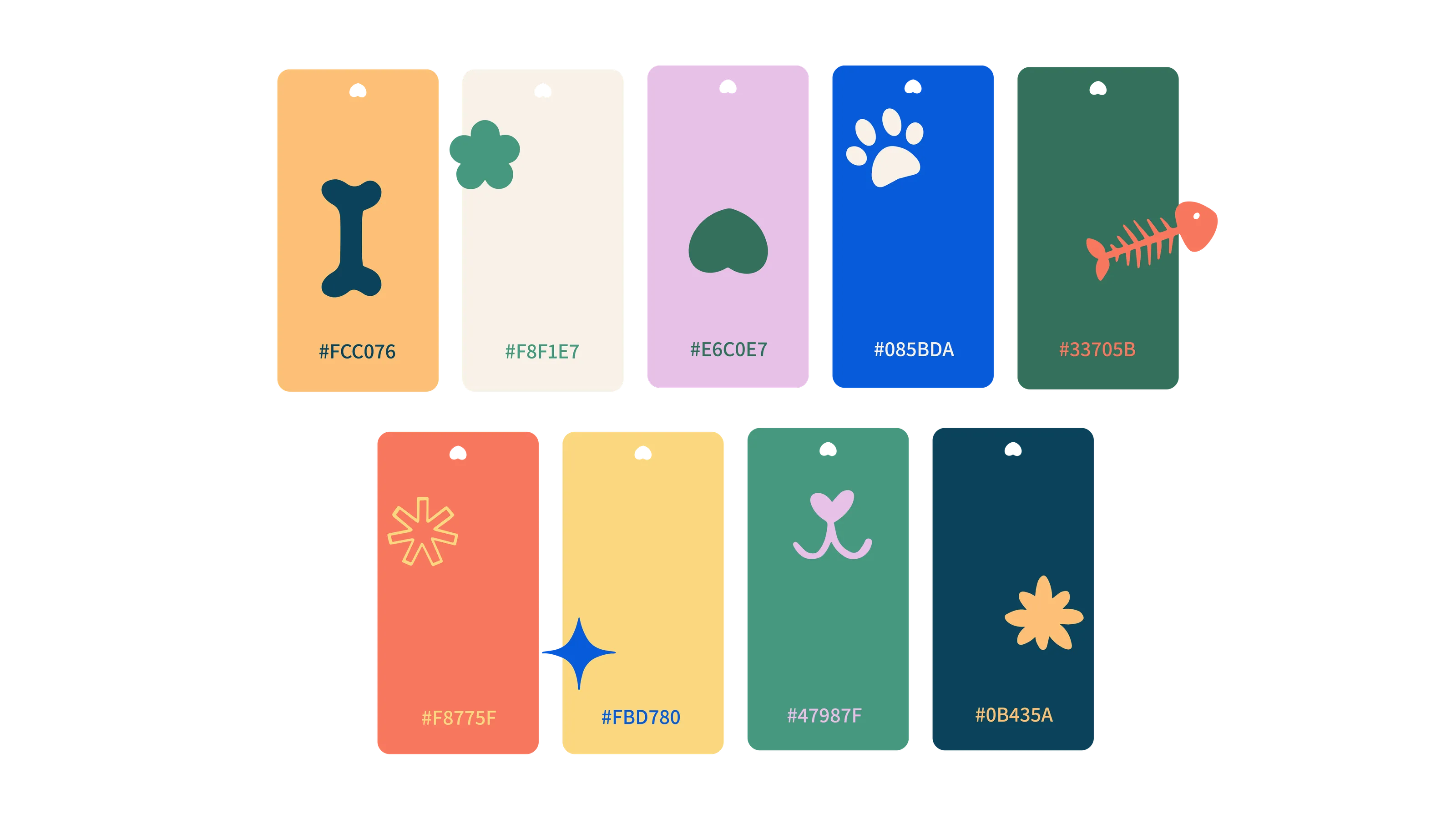 Pawxpress brand colour palette